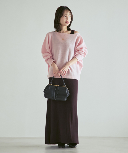Noble(ノーブル)の「《追加・WEB限定カラーあり》ファインウールドルマンプルオーバー(ニット/セーター・レディース・ホワイト系その他/ラベンダー/ピンク系その他/ライトグレー・FREE)」の22枚目の写真