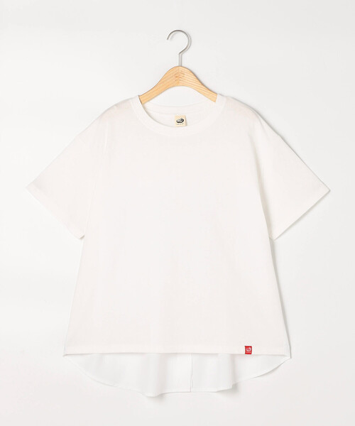 ONIGIRI(オニギリ)の「バックフレア Tシャツ(Tシャツ/カットソー・レディース・グリーン/アイボリー/チャコール/サックスブルー・FREE)」の21枚目の写真