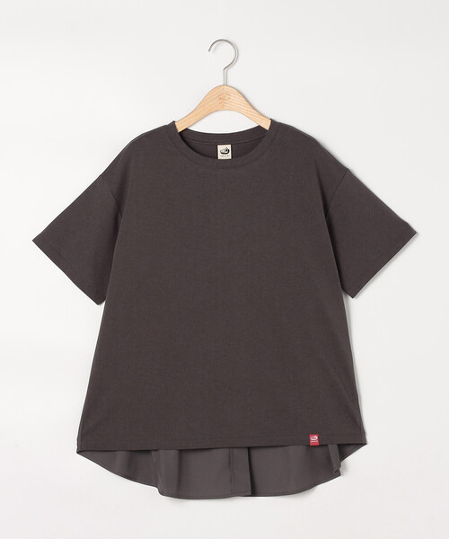 ONIGIRI(オニギリ)の「バックフレア Tシャツ(Tシャツ/カットソー・レディース・グリーン/アイボリー/チャコール/サックスブルー・FREE)」の22枚目の写真