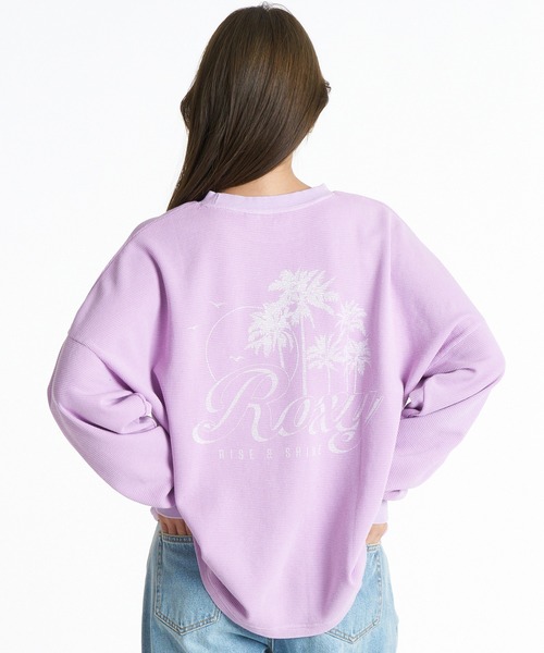 ROXY(ロキシー)の「ROXY/ロキシー ワッフルニットロンT RLT264010(Tシャツ/カットソー・レディース・ブルー/ラベンダー/キナリ・M/L)」の3枚目の写真
