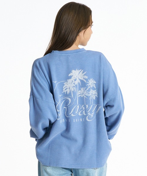 ROXY(ロキシー)の「ROXY/ロキシー ワッフルニットロンT RLT264010(Tシャツ/カットソー・レディース・ブルー/ラベンダー/キナリ・M/L)」の2枚目の写真