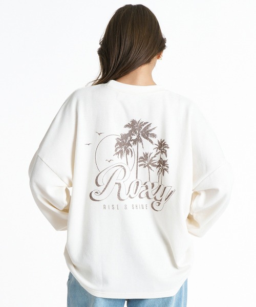 ROXY(ロキシー)の「ROXY/ロキシー ワッフルニットロンT RLT264010(Tシャツ/カットソー・レディース・ブルー/ラベンダー/キナリ・M/L)」の1枚目の写真