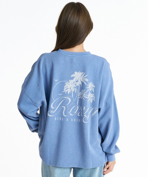 ROXY(ロキシー)の「ROXY/ロキシー ワッフルニットロンT RLT264010(Tシャツ/カットソー・レディース・ブルー/ラベンダー/キナリ・M/L)」の7枚目の写真