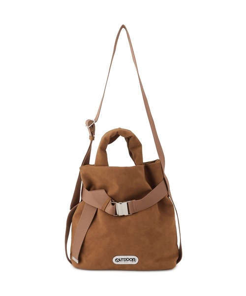 OUTDOOR PRODUCTS(アウトドアプロダクツ)の「【OUTDOOR PRODUCTS】VIS別注 2WAYスエードベルト付きトートバッグ(トートバッグ・レディース・ベージュ/ブラウン・FREE)」の10枚目の写真