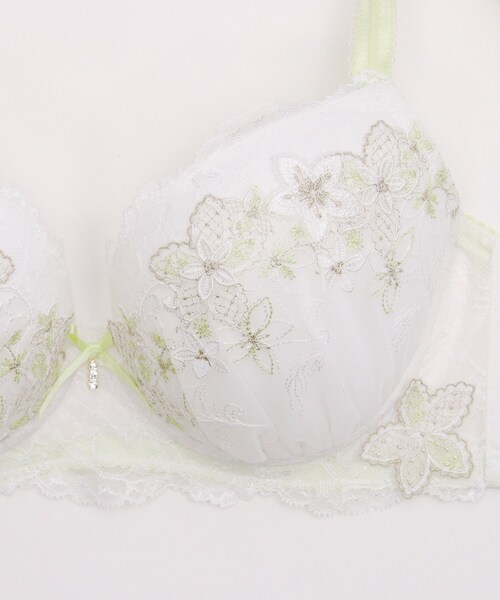 Risa Magli(リサマリ)の「ソーラ ブラジャー (G-H) <Glamor Bra/バストアップタイプ>(ブラジャー・レディース・グリーン系/ホワイト/ベビーピンク・H70/H65/G75/G70/G65/H75)」の14枚目の写真