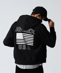 《WEB&DEPOT限定》BONDING ZIP UP PARKA / ボンディング ジップアップ パーカー / AVIREX / アヴィレックス