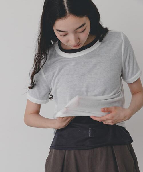 SENSE OF PLACE by URBAN RESEARCH(センスオブプレイスバイアーバンリサーチ)の「2pパックシアーTシャツ(Tシャツ/カットソー・レディース・その他1/その他2/その他3・ONE)」の19枚目の写真