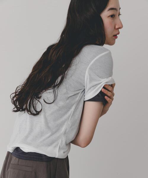 SENSE OF PLACE by URBAN RESEARCH(センスオブプレイスバイアーバンリサーチ)の「2pパックシアーTシャツ(Tシャツ/カットソー・レディース・その他1/その他2/その他3・ONE)」の20枚目の写真