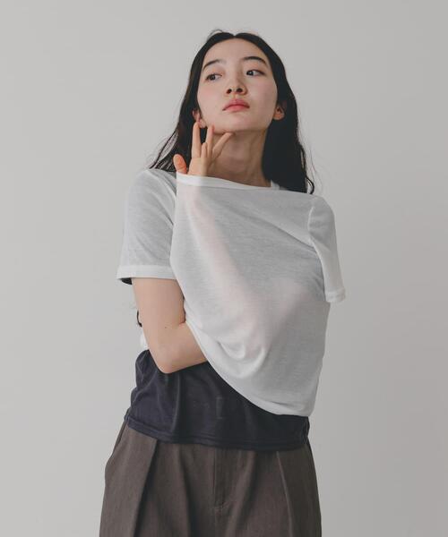 SENSE OF PLACE by URBAN RESEARCH(センスオブプレイスバイアーバンリサーチ)の「2pパックシアーTシャツ(Tシャツ/カットソー・レディース・その他1/その他2/その他3・ONE)」の22枚目の写真