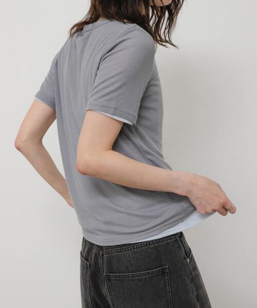 SENSE OF PLACE by URBAN RESEARCH(センスオブプレイスバイアーバンリサーチ)の「2pパックシアーTシャツ(Tシャツ/カットソー・レディース・その他1/その他2/その他3・ONE)」の6枚目の写真