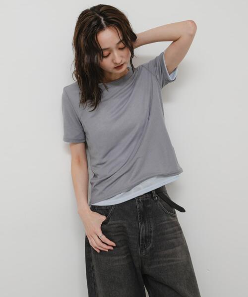 SENSE OF PLACE by URBAN RESEARCH(センスオブプレイスバイアーバンリサーチ)の「2pパックシアーTシャツ(Tシャツ/カットソー・レディース・その他1/その他2/その他3・ONE)」の7枚目の写真