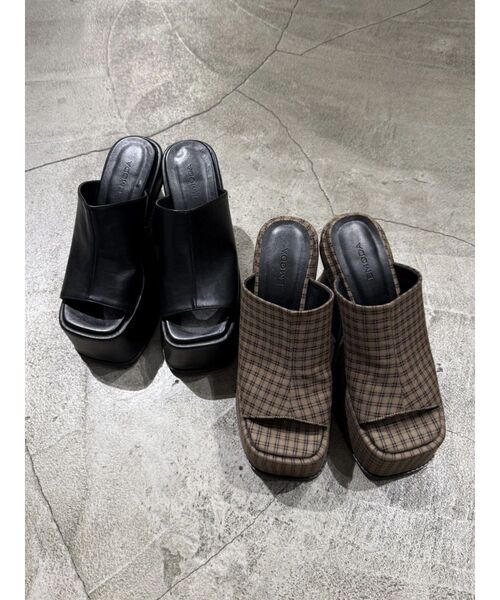 EMODA(エモダ)の「プランプヒールサンダル(サンダル・レディース・ブラック・SMALL/LARGE/MEDIUM)」の20枚目の写真