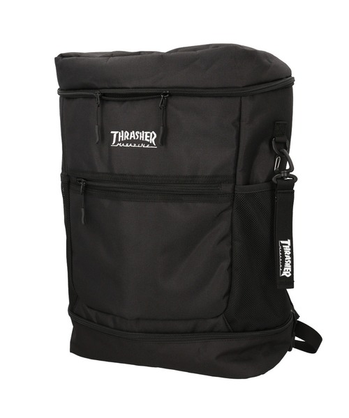 BACKYARD FAMILY(バックヤードファミリー)の「THRASHER スラッシャー バックパック 30L シューズスペース付(バックパック/リュック・メンズ・ブラック系その他/ブラック×ホワイト・FREE)」の2枚目の写真