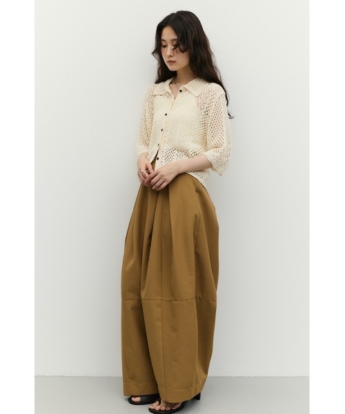 STYLEMIXER（スタイルミキサー）の「ミックスクロシェニットトップ（ニット/セーター・レディース・アイボリー/ブラウン/ネイビー・FREE）」の7枚目の写真