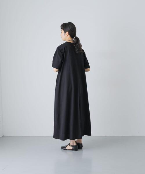 かぐれ(カグレ)の「『2サイズ展開』コットンAラインカットワンピース(ワンピース・レディース・ブラック・0/1)」の14枚目の写真