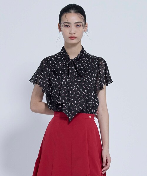 TOCCA（トッカ）の「DANCING HIGH HEELS ブラウス（シャツ/ブラウス・レディース・ブラウン系5/ブラック系5・0/4）」の9枚目の写真