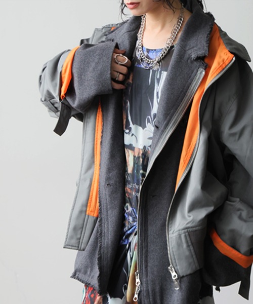 antiqua(アンティカ)の「アーカイブ柄 シアー ロングワンピース(ワンピース・レディース・マルチ・ONESIZE)」の5枚目の写真