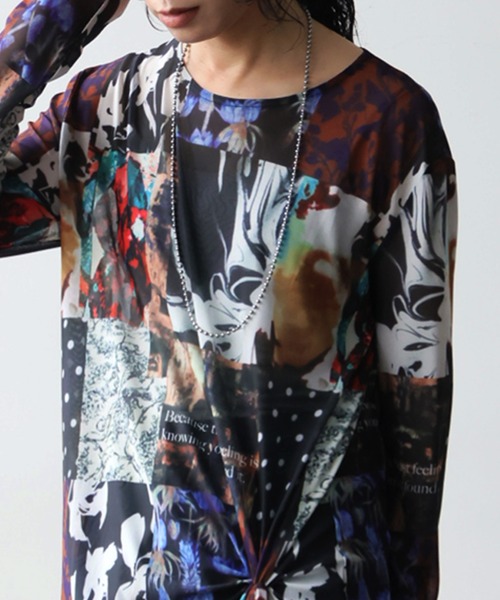 antiqua(アンティカ)の「アーカイブ柄 シアー ロングワンピース(ワンピース・レディース・マルチ・ONESIZE)」の9枚目の写真