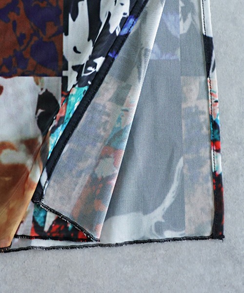 antiqua(アンティカ)の「アーカイブ柄 シアー ロングワンピース(ワンピース・レディース・マルチ・ONESIZE)」の14枚目の写真