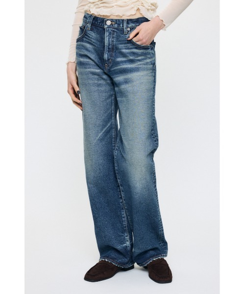 MOUSSY(マウジー)の「【26年AW新作】【新登場】MVS MIDRISE STRAIGHT(デニムパンツ・レディース・ワンウォッシュ/ダークブルー・26inch/23inch/24inch/25inch)」の11枚目の写真