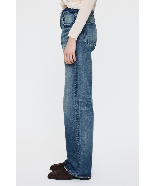 MOUSSY(マウジー)の「【26年AW新作】【新登場】MVS MIDRISE STRAIGHT(デニムパンツ・レディース・ワンウォッシュ/ダークブルー・26inch/23inch/24inch/25inch)」の12枚目の写真