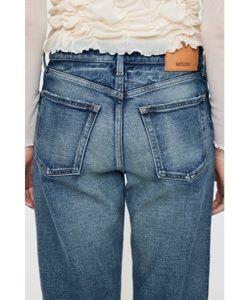MOUSSY(マウジー)の「【26年AW新作】【新登場】MVS MIDRISE STRAIGHT(デニムパンツ・レディース・ワンウォッシュ/ダークブルー・26inch/23inch/24inch/25inch)」の15枚目の写真