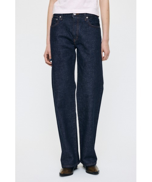 MOUSSY(マウジー)の「【26年AW新作】【新登場】MVS MIDRISE STRAIGHT(デニムパンツ・レディース・ワンウォッシュ/ダークブルー・26inch/23inch/24inch/25inch)」の21枚目の写真