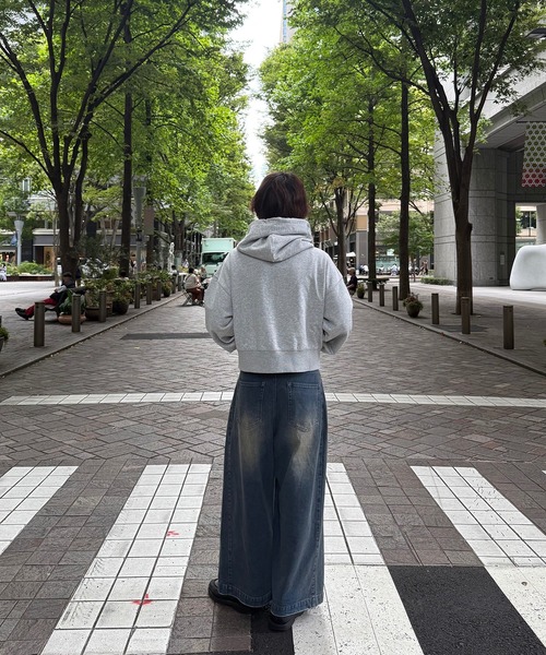 UNDERSTATEMENTs(アンダーステイトメント)の「ヴィンテージブラストワイドデニムパンツ(デニムパンツ・メンズ・ブラック・SMALL/MEDIUM/LARGE)」の4枚目の写真