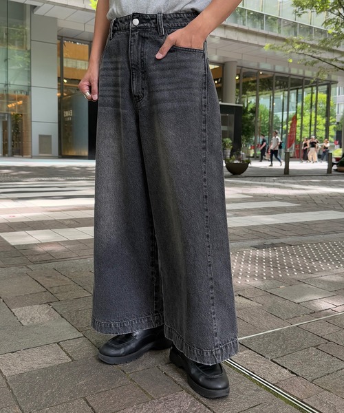 UNDERSTATEMENTs(アンダーステイトメント)の「ヴィンテージブラストワイドデニムパンツ(デニムパンツ・メンズ・ブラック・SMALL/MEDIUM/LARGE)」の11枚目の写真