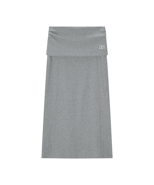 ASON(アズオン)の「DEWY LONG SKIRT / GRAY(スカート・レディース・その他・FREE)」の2枚目の写真