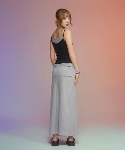 ASON(アズオン)の「DEWY LONG SKIRT / GRAY(スカート・レディース・その他・FREE)」の8枚目の写真
