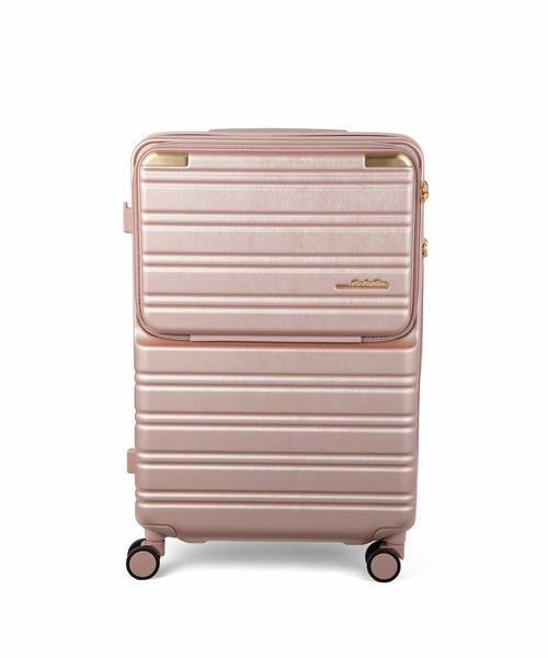 Jewelna Rose(ジュエルナローズ)の「ノクシエラ フロントポケット付スーツケース 65L 09362(スーツケース/キャリーバッグ・レディース・シルバー/ピンク/ネイビー・FREE)」の16枚目の写真