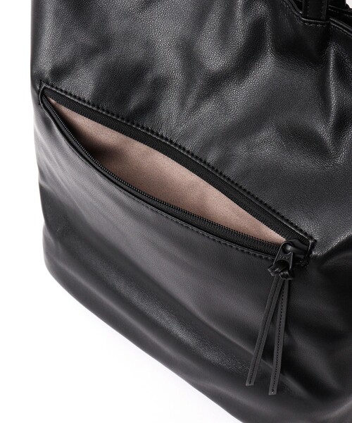 Un coeur（アンクール）の「【Un coeur/アンクール】K906018 DRAPE 2WAY TOTE（トートバッグ・メンズ・ブラック・FREE）」の8枚目の写真