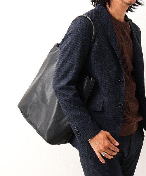 Un coeur（アンクール）の「【Un coeur/アンクール】K906018 DRAPE 2WAY TOTE（トートバッグ・メンズ・ブラック・FREE）」の21枚目の写真