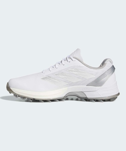 adidas(アディダス)の「アディゼロ ZG 25【adidas Golf/アディダスゴルフ】(スニーカー・メンズ・ホワイト×グレー・24.5cm/25.5cm/26.5cm/27.5cm/25.0cm/26.0cm/27.0cm/28.0cm)」の6枚目の写真