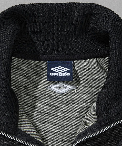 UMBRO(アンブロ)の「UMBRO/アンブロ SP Track Jacket DENIM 10oz/別注 デニム トラックジャケット(デニムジャケット・メンズ・ネイビー/ブラック・LARGE/MEDIUM/X-LARGE)」の5枚目の写真