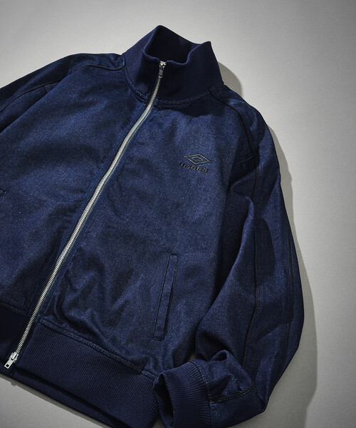 UMBRO(アンブロ)の「UMBRO/アンブロ SP Track Jacket DENIM 10oz/別注 デニム トラックジャケット(デニムジャケット・メンズ・ネイビー/ブラック・LARGE/MEDIUM/X-LARGE)」の14枚目の写真