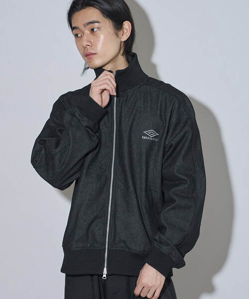 UMBRO(アンブロ)の「UMBRO/アンブロ SP Track Jacket DENIM 10oz/別注 デニム トラックジャケット(デニムジャケット・メンズ・ネイビー/ブラック・LARGE/MEDIUM/X-LARGE)」の21枚目の写真