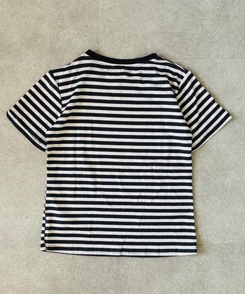 SHEPP(シープ)の「マルチボーダーコンパクト半袖T カットソー(Tシャツ/カットソー・レディース・ブラック/レッド・M/L)」の15枚目の写真