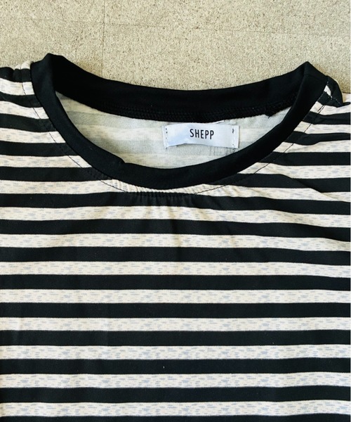 SHEPP(シープ)の「マルチボーダーコンパクト半袖T カットソー(Tシャツ/カットソー・レディース・ブラック/レッド・M/L)」の16枚目の写真