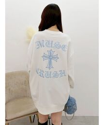 EVRIS | クロスグラフィックスウェットプルオーバー　秋服(スウェット)