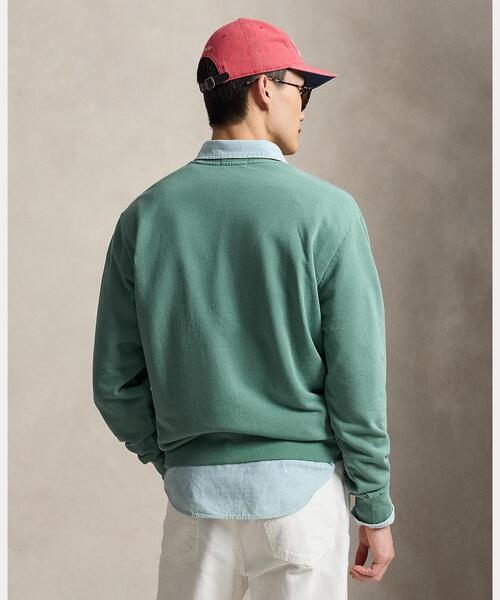 POLO RALPH LAUREN(ポロ ラルフ ローレン)の「ループバック フリース スウェットシャツ(スウェット・メンズ・グリーン・S/M/L)」の4枚目の写真