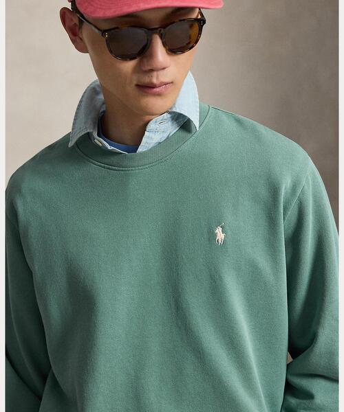 POLO RALPH LAUREN(ポロ ラルフ ローレン)の「ループバック フリース スウェットシャツ(スウェット・メンズ・グリーン・S/M/L)」の5枚目の写真