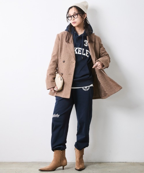 CHIC STYLE(シックスタイル)の「綿100%プリントフーディ<大きいサイズ有>シックスタイル(パーカー・レディース・杢グレー/ネイビー・3L/LL/L/M/5L/4L)」の8枚目の写真
