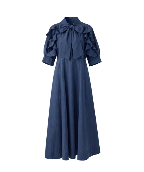 Rose Muse(ロゼミューズ)の「Bow tie shirts dress(シャツワンピース・レディース・ネイビー/アイボリー/ベージュ・FREE)」の17枚目の写真