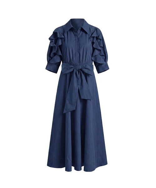 Rose Muse(ロゼミューズ)の「Bow tie shirts dress(シャツワンピース・レディース・ネイビー/アイボリー/ベージュ・FREE)」の18枚目の写真