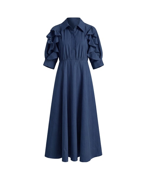 Rose Muse(ロゼミューズ)の「Bow tie shirts dress(シャツワンピース・レディース・ネイビー/アイボリー/ベージュ・FREE)」の19枚目の写真