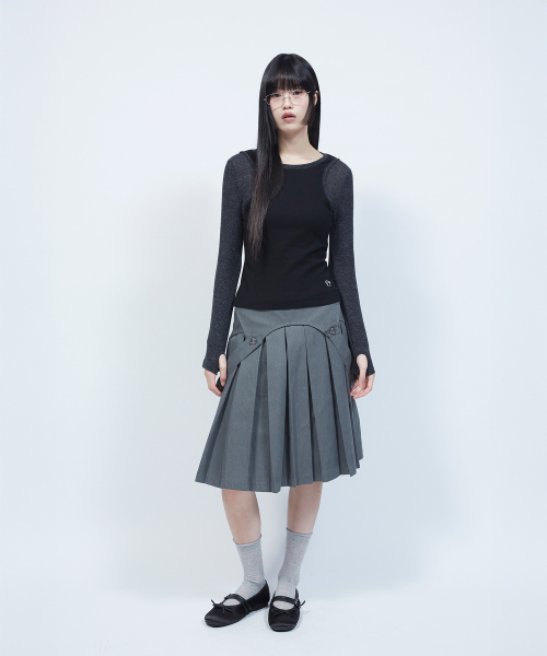 LMR(エルエムアール)の「スリムリブレイヤード長袖TシャツBLACK(Tシャツ/カットソー・レディース・ブラック・SMALL/MEDIUM)」の8枚目の写真