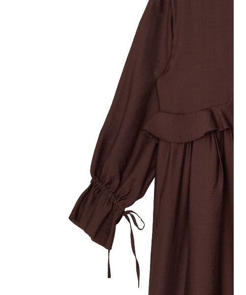 Ameri(アメリ)の「RIBBON DESIGN SHEER ROMPERS(つなぎ/オールインワン・レディース・ブラック/ボルドー・X-SMALL/SMALL/MEDIUM)」の4枚目の写真