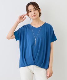 ポンチ接触冷感裾タックTシャツ